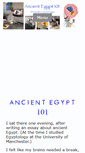 Mobile Screenshot of ancientegypt101.com