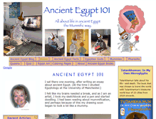 Tablet Screenshot of ancientegypt101.com